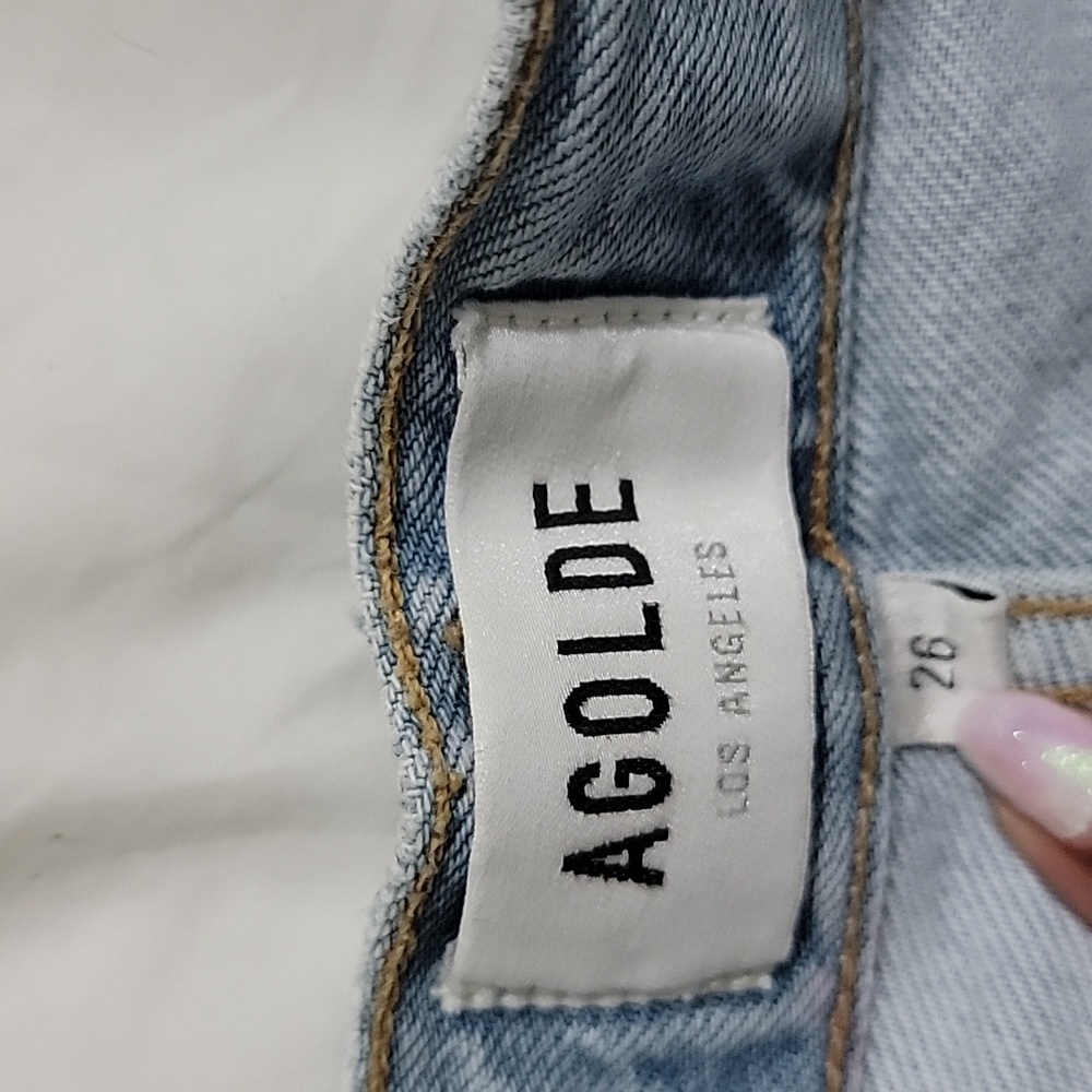 Agolde Riley Slim Crop jeans Sz 26 EUC - Picture 10 of 12